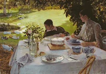 Śniadanie w ogrodzie, 1883